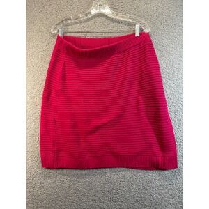 BCBG‎ Paris Women Sweater Skirt Deep Pink XLarge